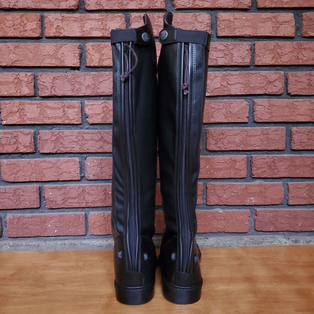 TuffRider Tall Riding Boots Womens 8 Ladies Starter Back Zip Field Black 3052-R - Picture 11 of 16